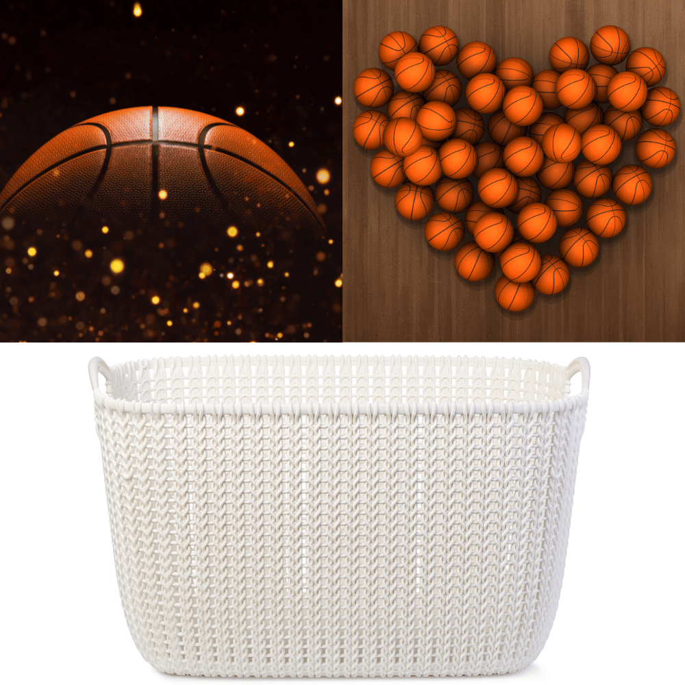 The Best Basketball Storage Basket For Your Game Room!